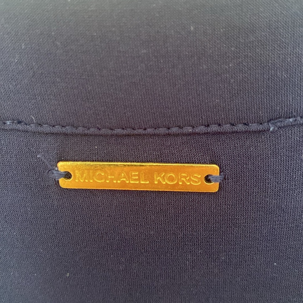 Michael Kors Navy Dress with Gold Details - Picture 4 of 5